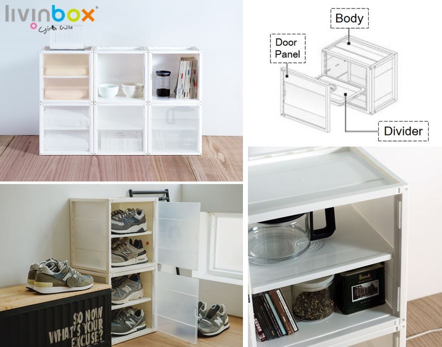 Adjustable Interior Space & Dust-Proof Doors